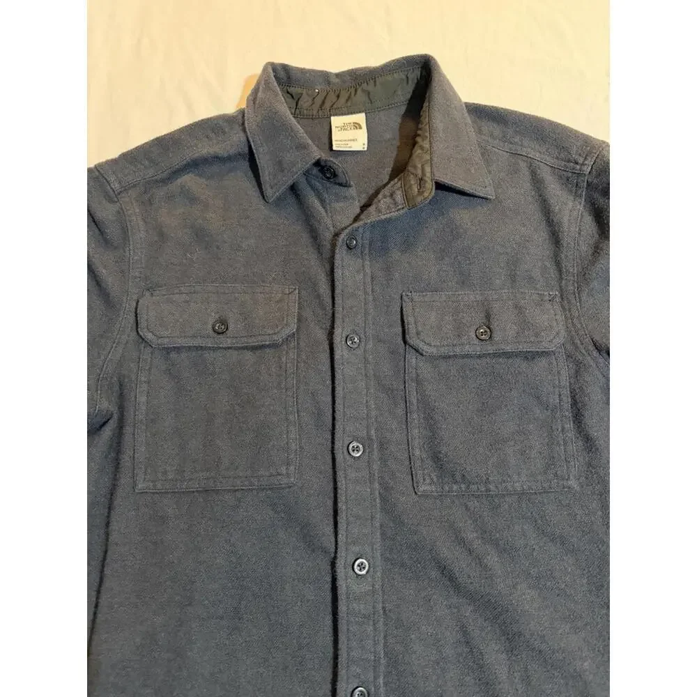 The North Face Mens 100% Cotton Button Down Flannel‎ Shirt Size Medium